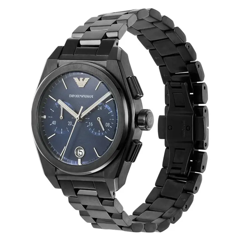 Emporio Armani Federico Chronograph Blue Dial Men's Watch- AR11561